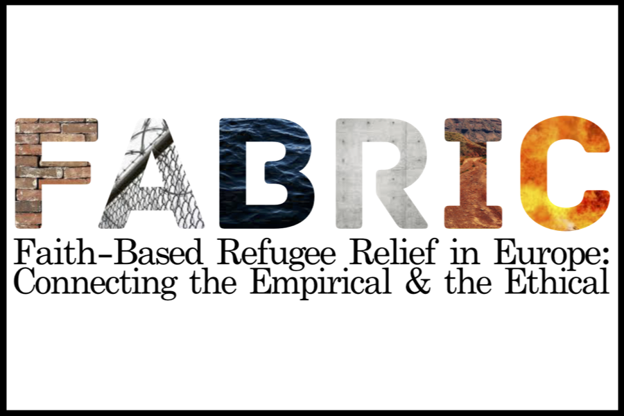 FABRIC logo in thin black frame